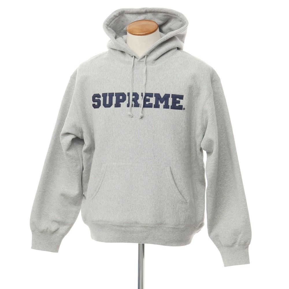 【中古】シュプリーム Supreme 2024年春夏 Collegiate Hooded Sweatshirt スウェットパーカー グレー【サイズM】【メンズ】