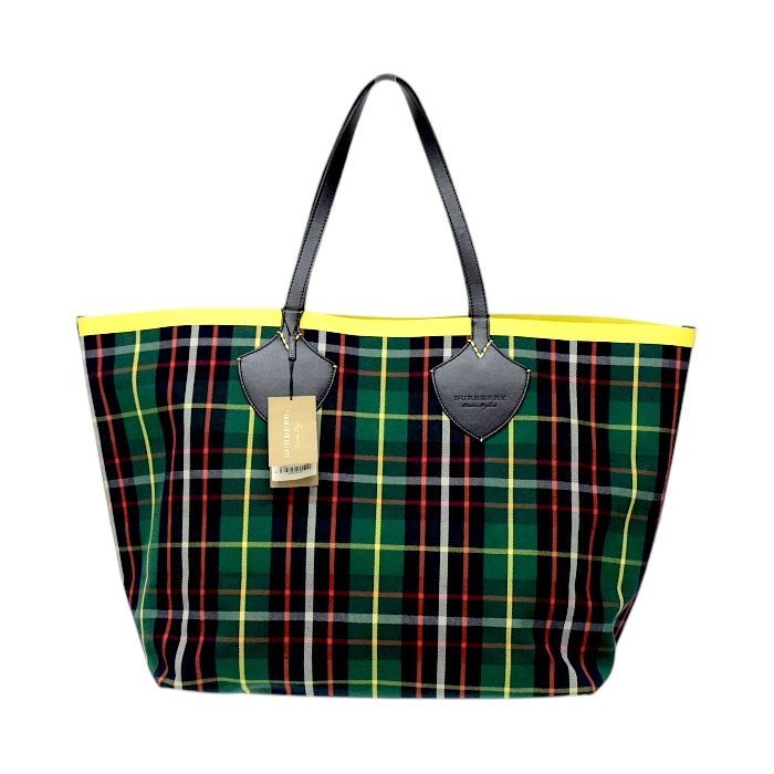 バーバリー BURBERRY ジャイアント リバーシブル タータントート 