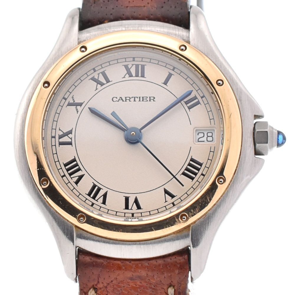 カルティエ】 Cartier パンテール クーガー K18YGベゼル