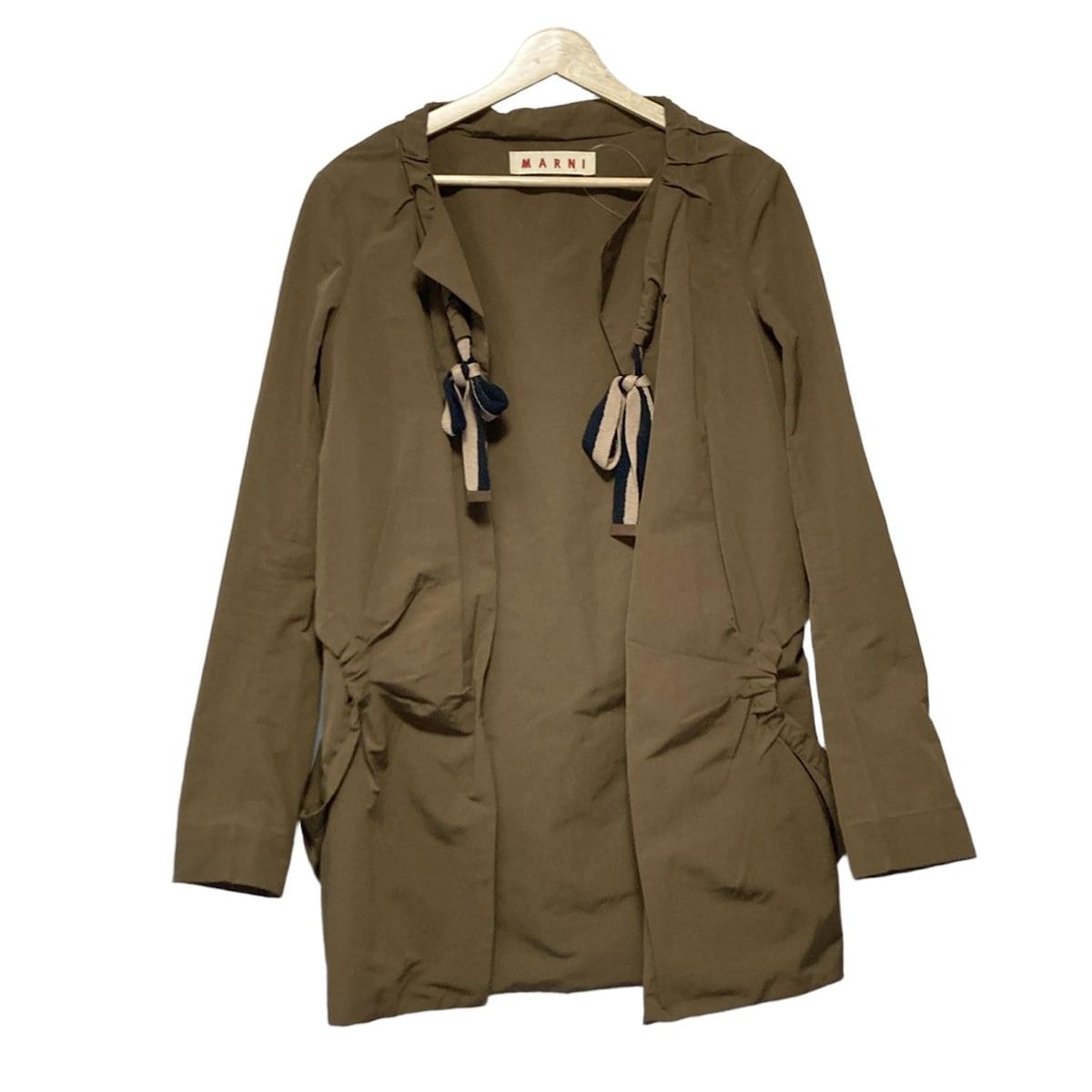 Cabana （カバナ） シングルショートドレープジャケット ベージュ