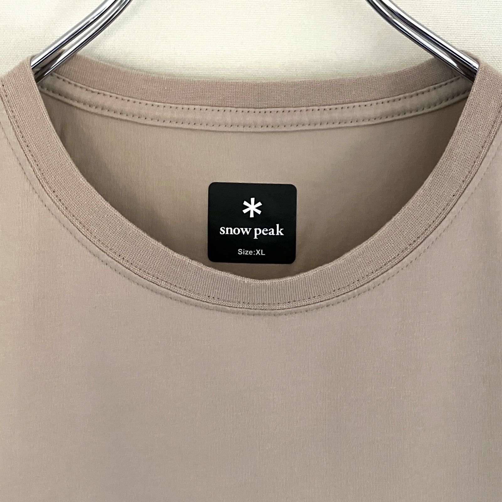  Peak - スノーピーク　peak プリントロゴTシャツ　サイズL　限定品　ベージュ snow peak tシャツ SNOW PEAK / スノーピーク 別注 ”GEAR