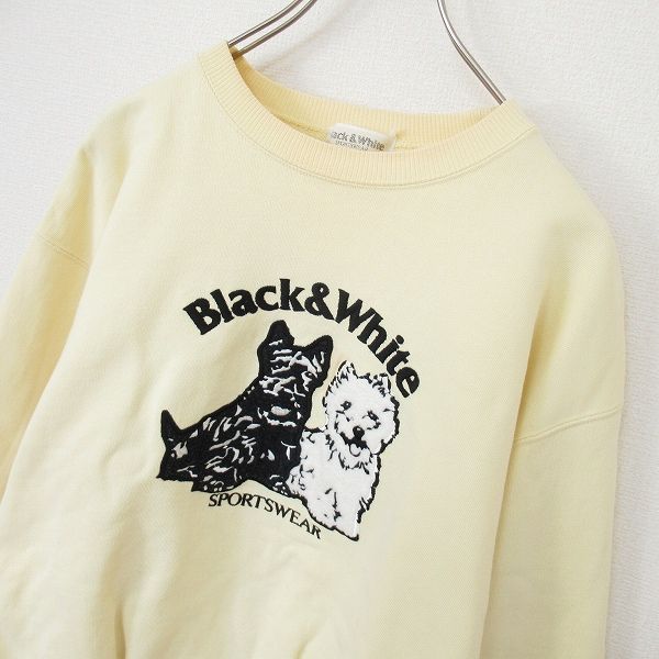 Black & White スウェット サLL ブラックアンドホワイト ゴルフ Black