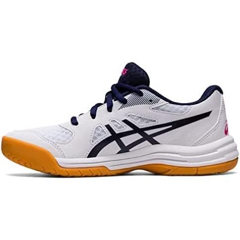 アシックス(ASICS) バレーボールシューズ UPCOURT 5 GS キッズ 1074A039-103(ホワイト/ピーコート) 24.5cm 2E