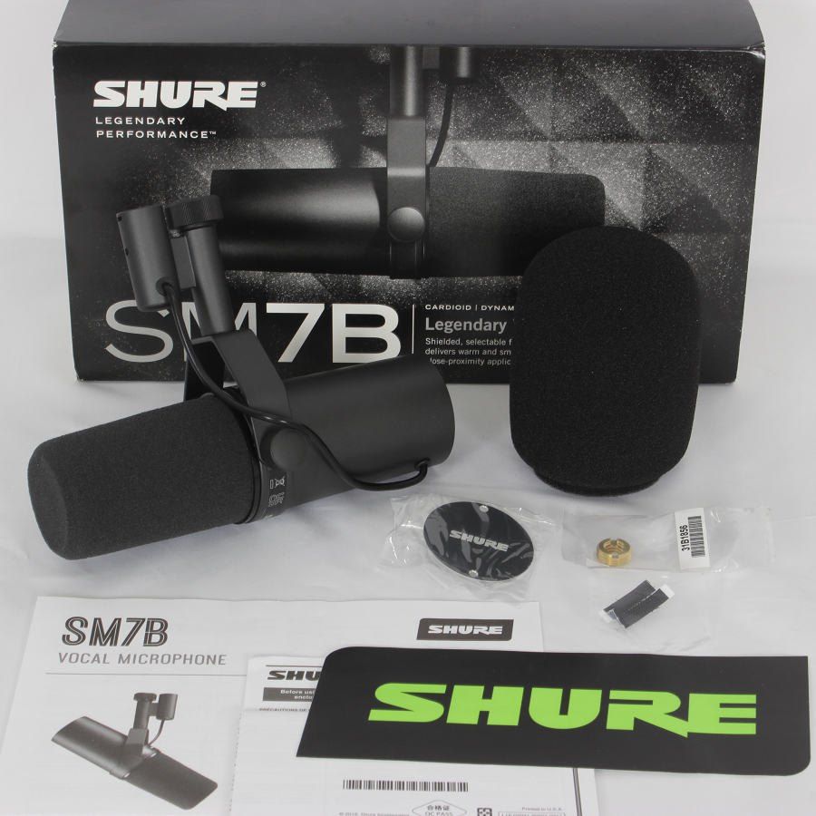 Shure SM7B マイク + Cloudlifter CL-1 Shure SM7B Vocal Mic