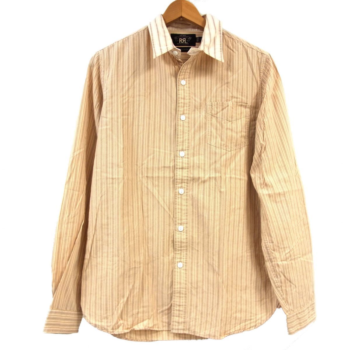 RRL ダブルアールエル　ラルフローレン 長袖シャツ ブルーストライプ　Sサイズ 楽天市場】RRL ラルフローレン DOUBLE RL ダブルアールエル