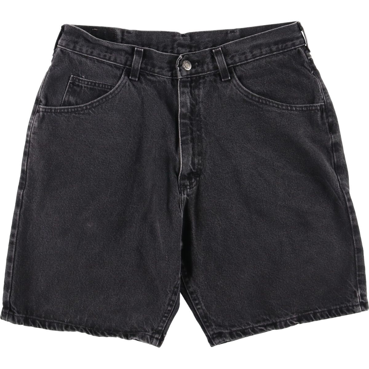 古着 ラングラー Wrangler ブラックデニムショーツ ショートパンツ メンズw33相当|eaa542841