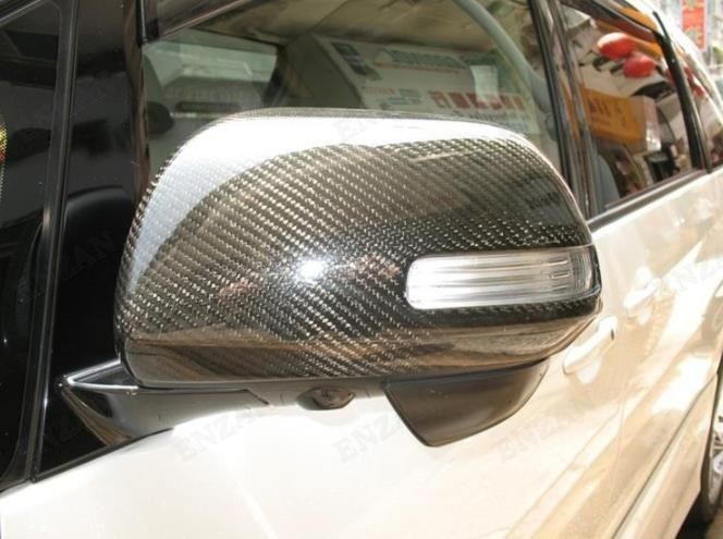 トヨタ エスティマ ACR50 カーボン製 粘着タイプ ミラーカバー 2個セット