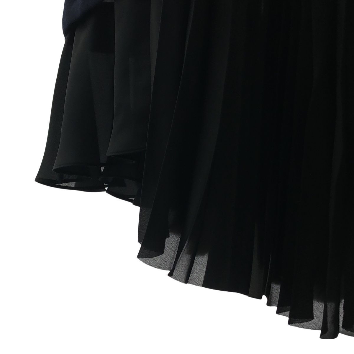sacai / サカイ | シースルー 異素材切替 プリーツ ワンピース | 1  