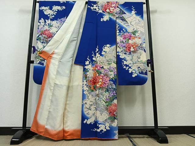 平和屋着物●豪華振袖　枝花文　金彩　正絹　逸品　AABC9668ph 平和屋着物○豪華振袖 枝花文 金彩 正絹 逸品 AABC9668ph 平和屋着物