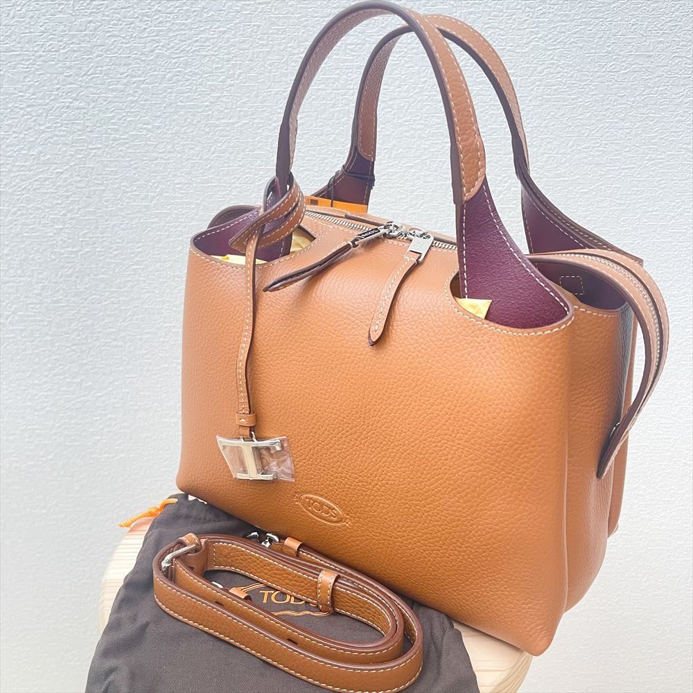 訳あり 正規品 すぐ届く TOD'S トッズ 2WAY APA BAULETTO レザー