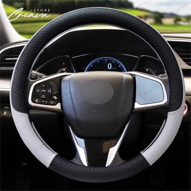 レザーハンドルカバー ホンダ CR-V RT5/6 RW1/2 ステアリングホイール カバー O型/38cm 滑り止め 四季通用 ４色 車内 汎用 アクセサリーCRV