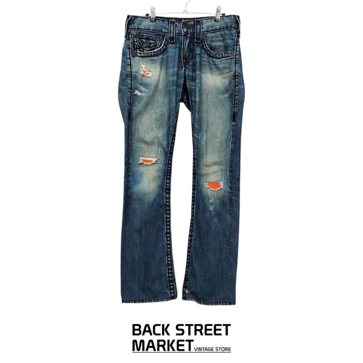 28 TRUE RELIGION(トゥルーレリジョン) ヴィンテージ ウォッシング デニム パンツ