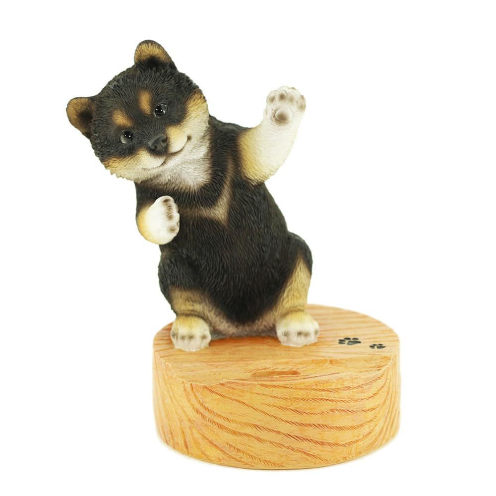 ギフト レジン製 黒柴 最適なプレゼント スマホスタンド 犬の置物 ca218gbk【正規品】 [デバリエ]