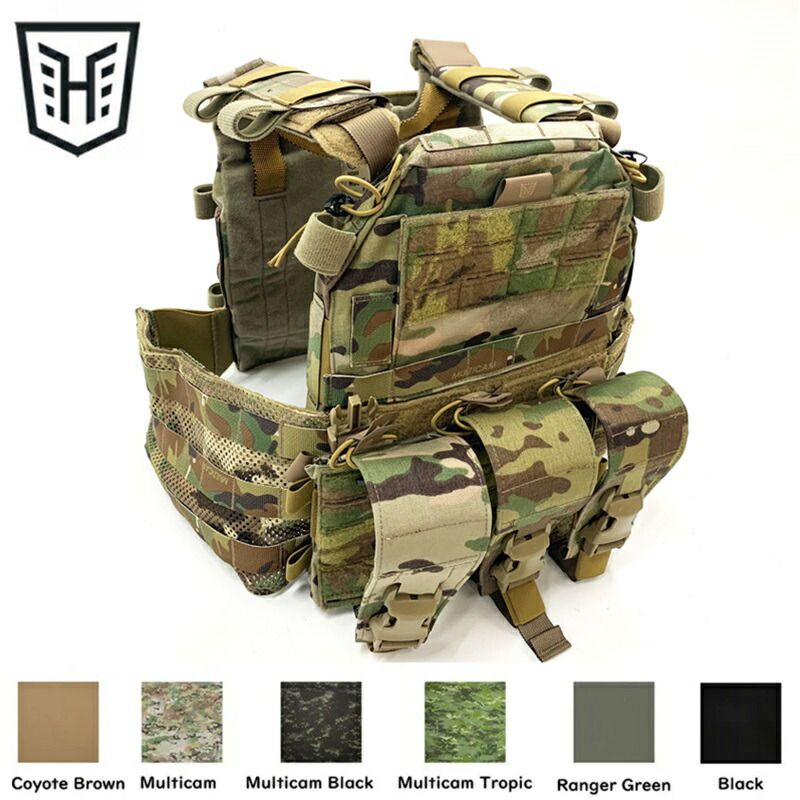 HUSAR NOBEL タクティカル プレートキャリア V4.0 STD セット Ranger Green M