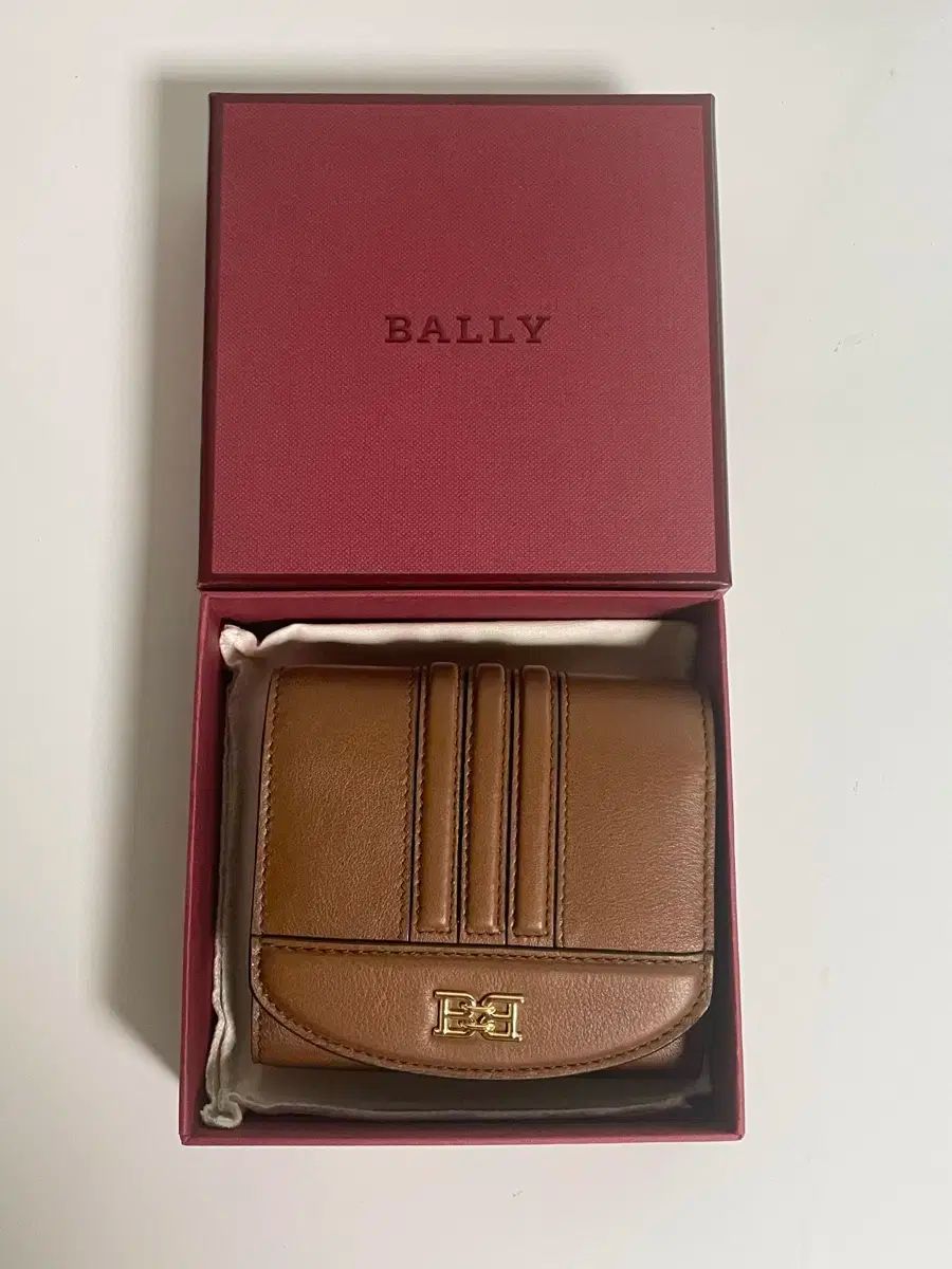 難有り未使用 バリー BALLY 財布 ダークブラウン ○【未使用】BALLY バリー レザー 二つ折り長財布 ブラウン