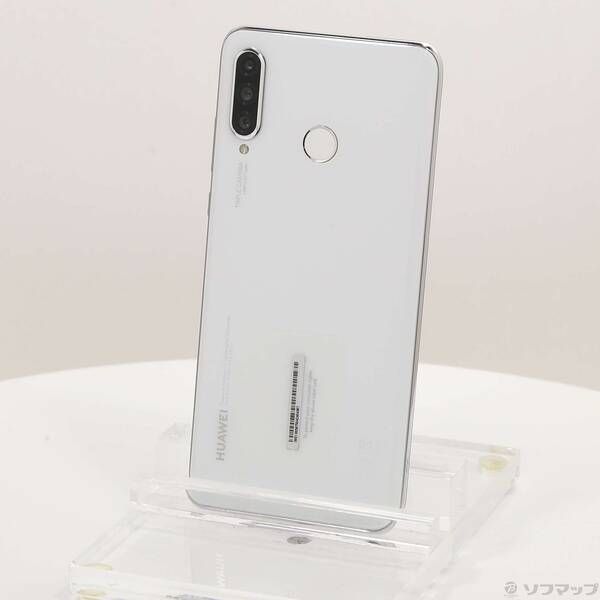 中古品〕 HUAWEI P30 lite 64GB パールホワイト HWSEC3 Y!mobile【295