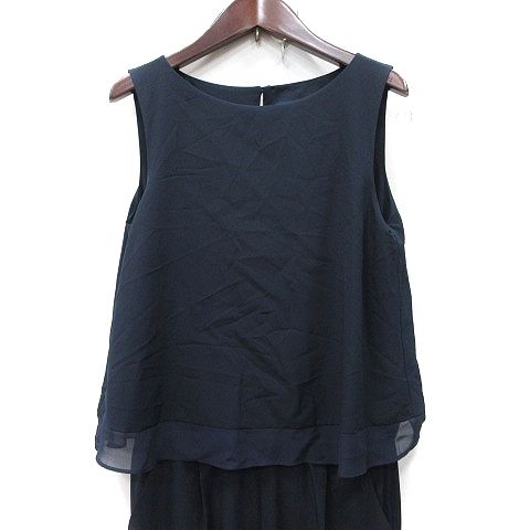 solbe iena オールインワン　ネイビー セール】《WEB限定》ベルト付きスキッパーオールインワン