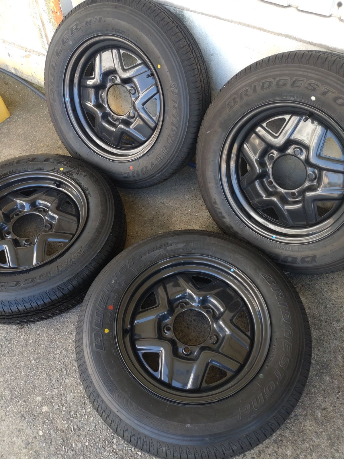 SUZUKI スズキ ジムニー JB64 純正 スチール 139.7-5H 16×5.5J 22 ブリヂストン DUELER H L 175 80R16 ジムニー 4本 FFCRYSTALESIA_COM