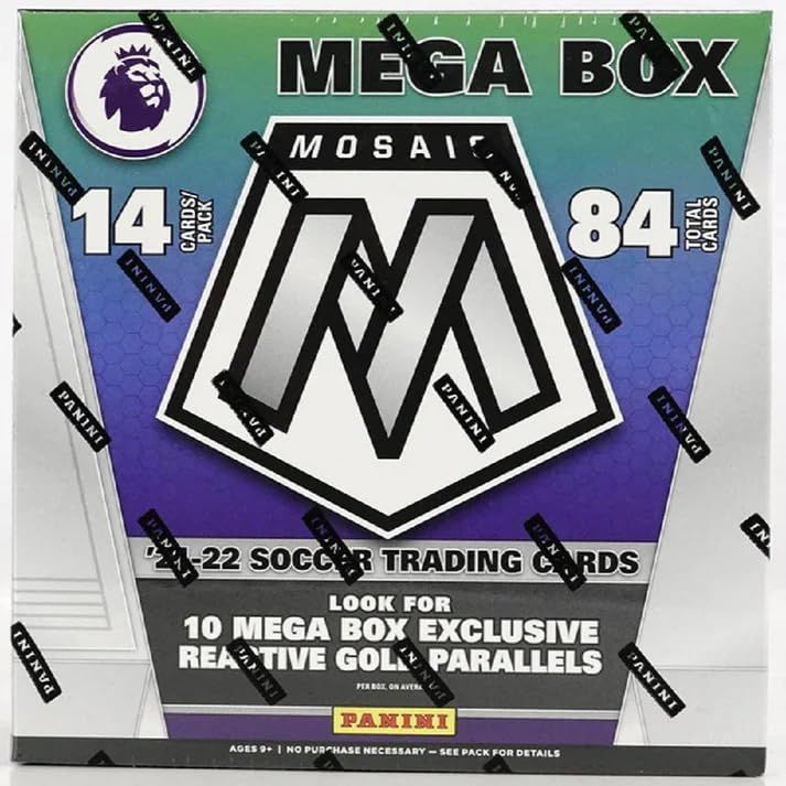 2021-22 Panini Mosaic Premier League EPL Soccer Mega Box Reactive G Parallels 並行輸入品