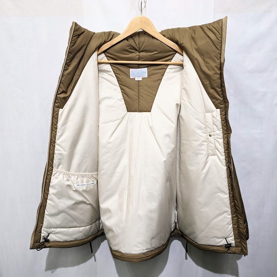 nanamica ナナミカ insulation jacket インシュレーションパーカ 中綿 ジャケット ベージュ SUAF194 ナイロン  プリマロフト ダウン