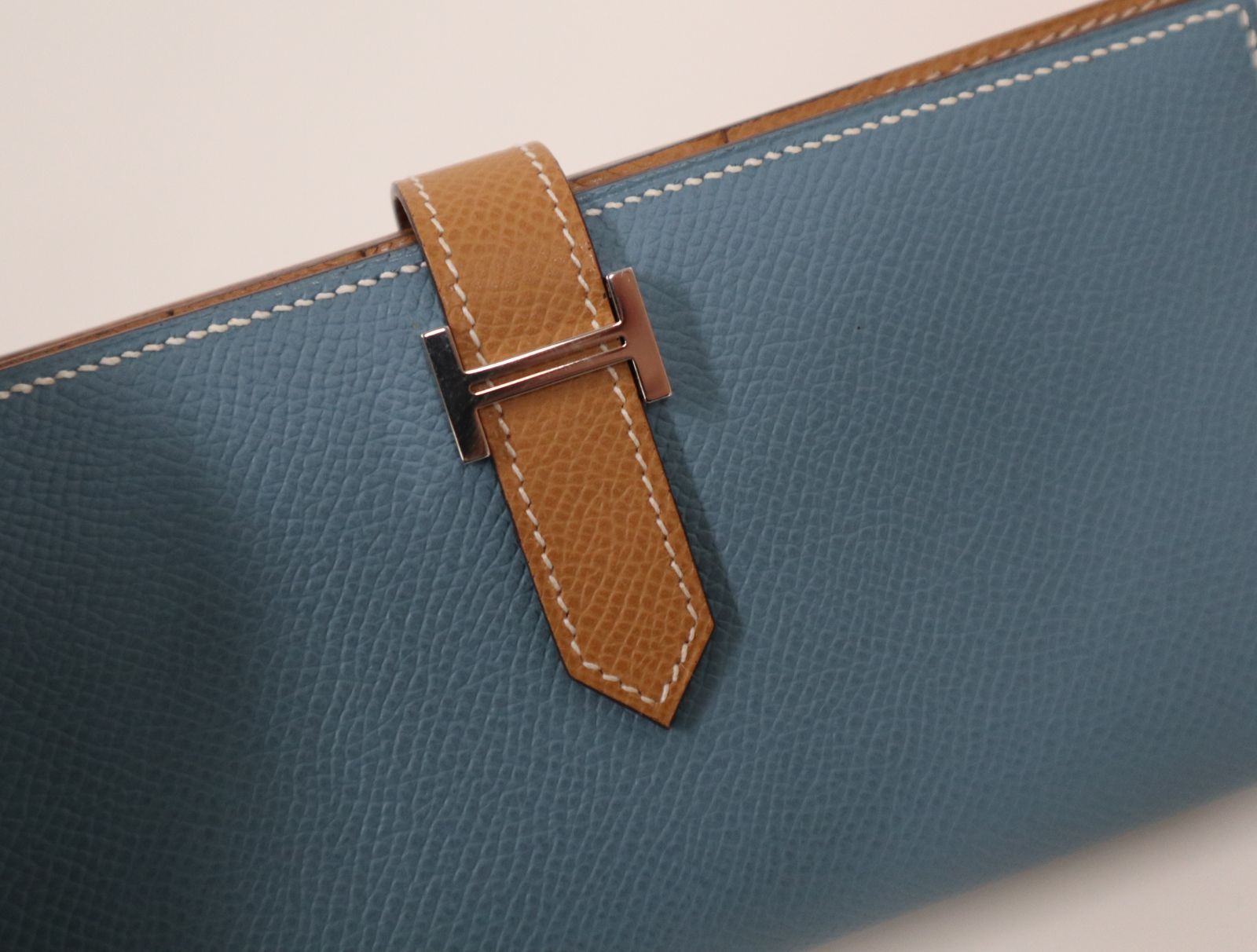 HERMES✨ ベアン スフレ バイカラー ゴールド ブルージーン エプソン HERMES✨ ベアン スフレ バイカラー ゴールド ブルージーン エプソン