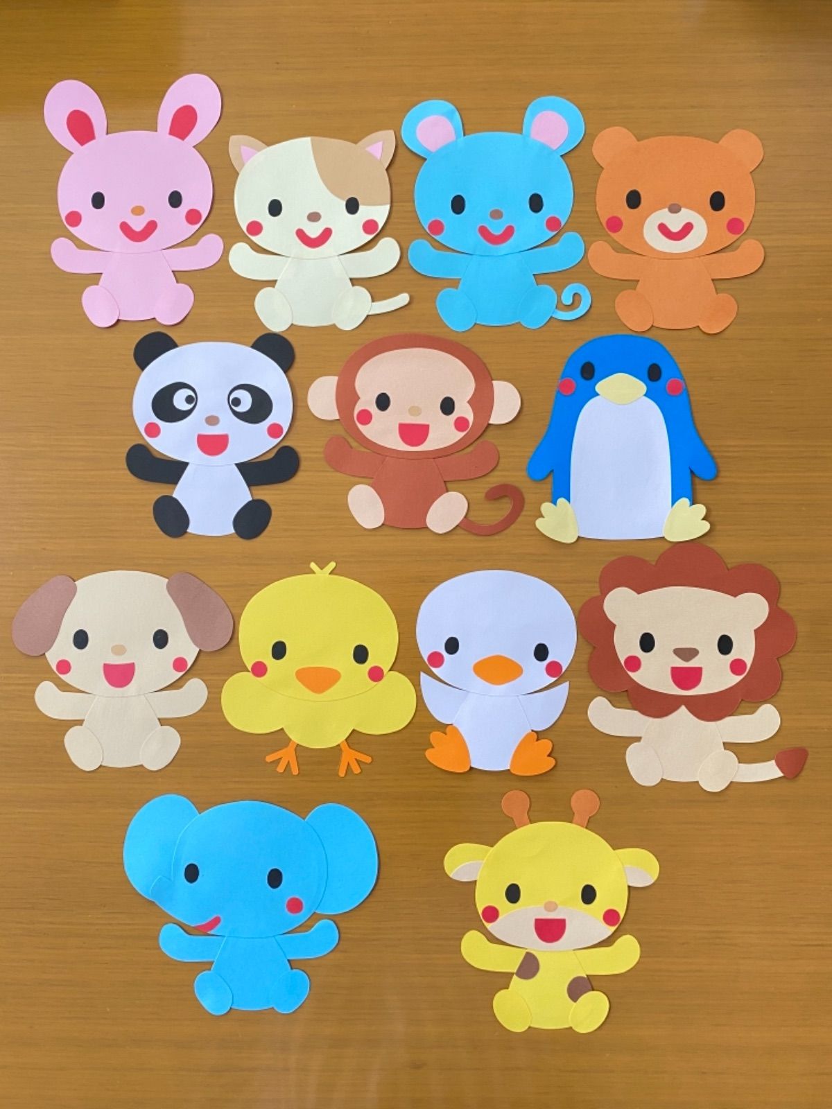 メルカリshops メルカリ取引500件記念セール 動物 壁面飾り 子ども 保育