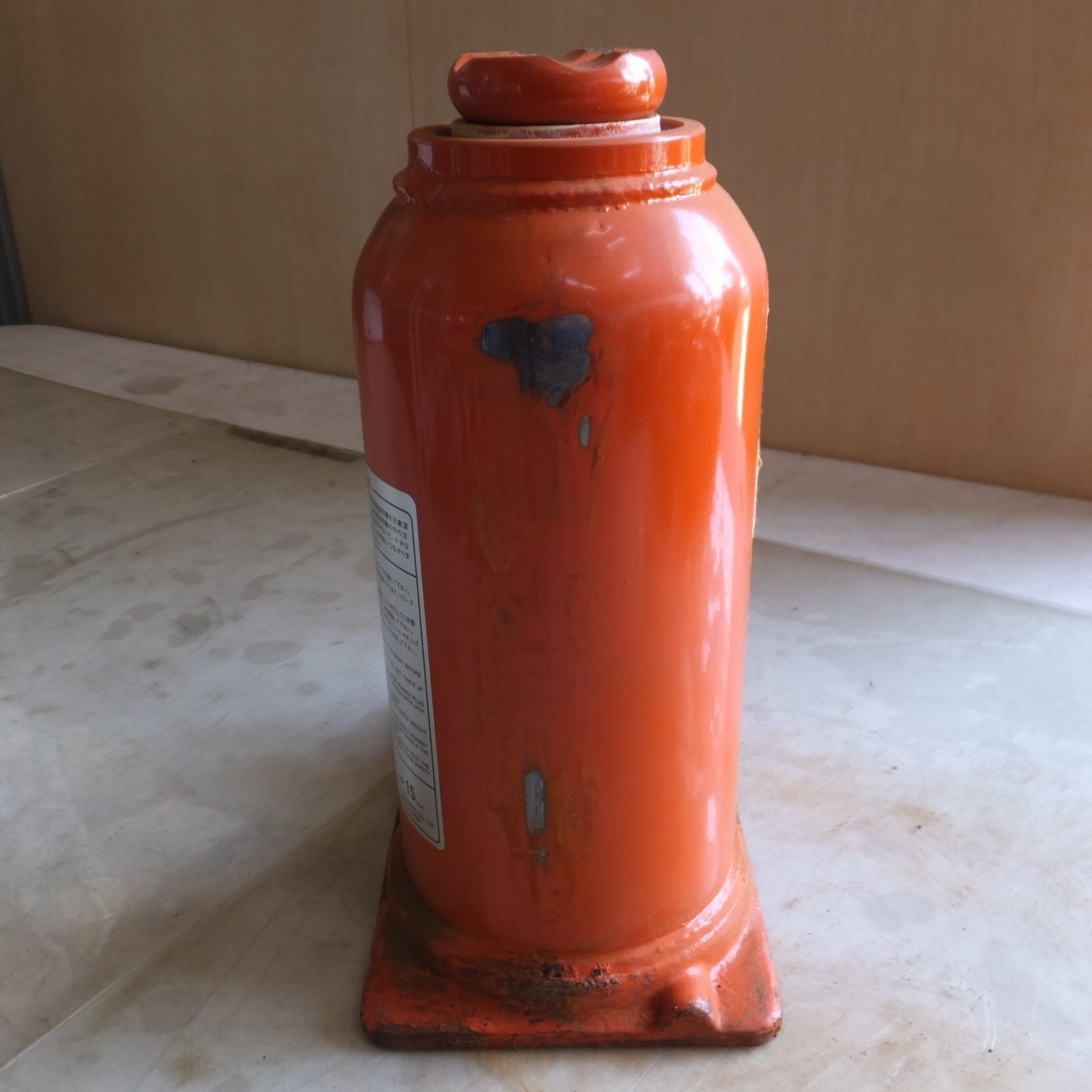 ◆マサダ 油圧ジャッキ MHK-15N 工具 15ton 15トン 15TON 15000kg 油圧式 オイル だるま ダルマ 点検 整備 車載 自動車 2 ◆