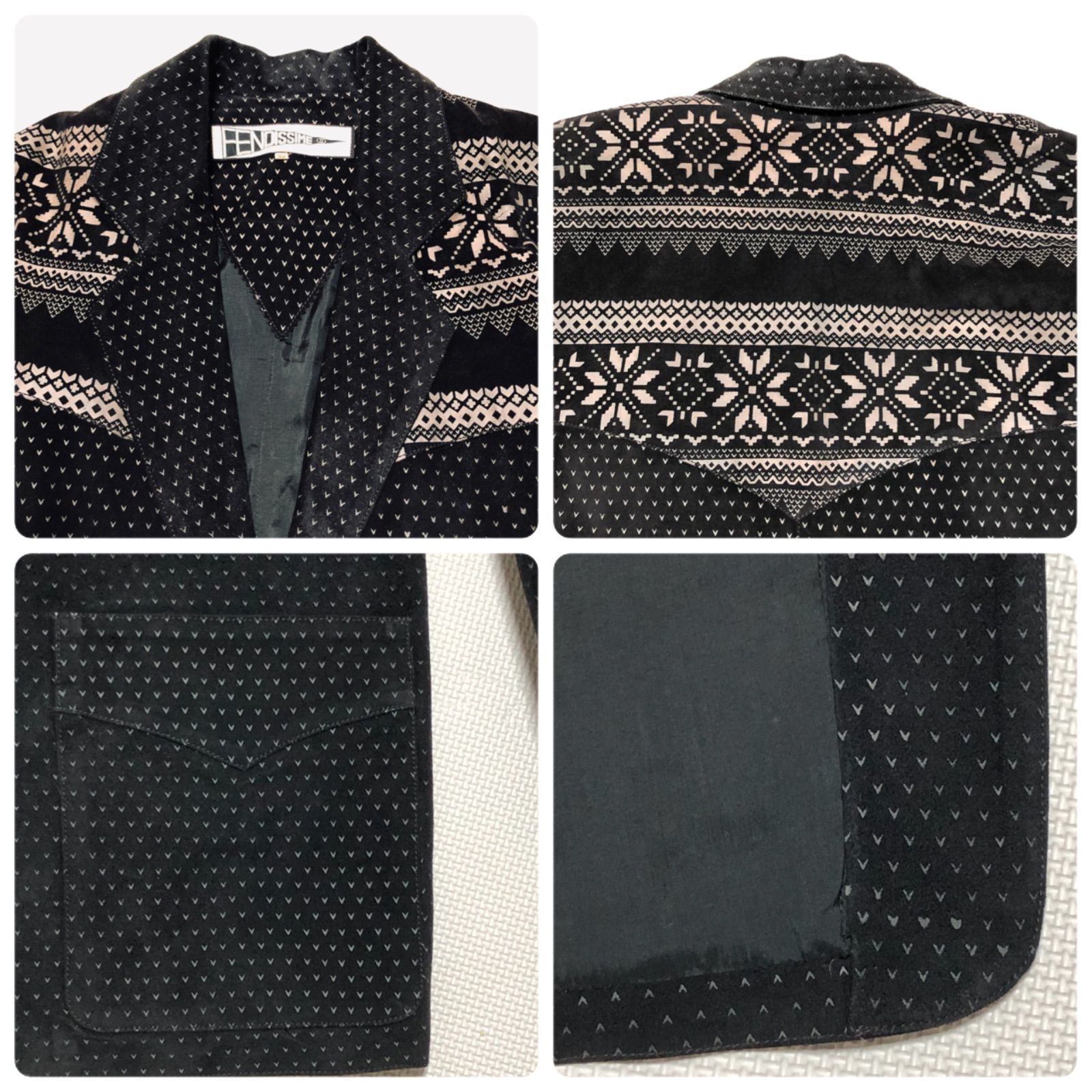 □美品□超希少入手困難□FENDISSIME フェンディシメ ノルディック総柄 