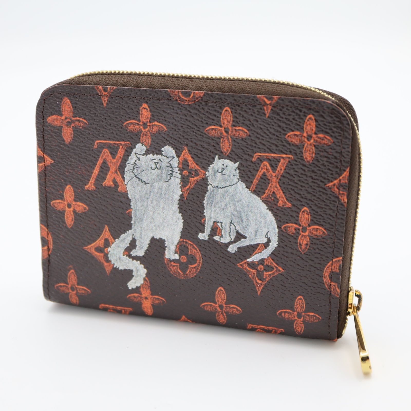 LOUIS VUITTON ルイヴィトン LV M63883 キャットグラム ジッピーコインパース コインケース ミニ財布 モノグラム 箱あり M4157