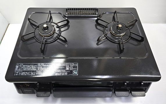 中古品】 パロマ Paloma ガスコンロ 都市ガス 右強火力 水無片面焼