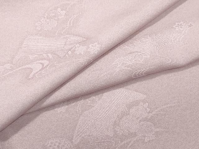 平和屋着物○上質な小紋 風景花地紋 正絹 逸品 CAAZ0823vf