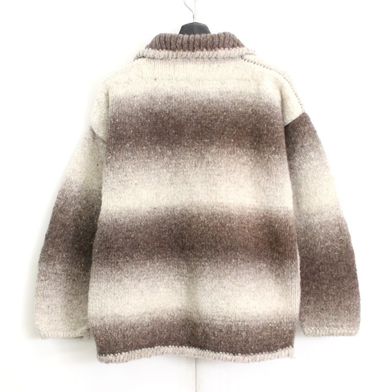 80s- エクアドル　ニット　ジャケット セーター 80s ヴィンテージエクアドルニットジャケット