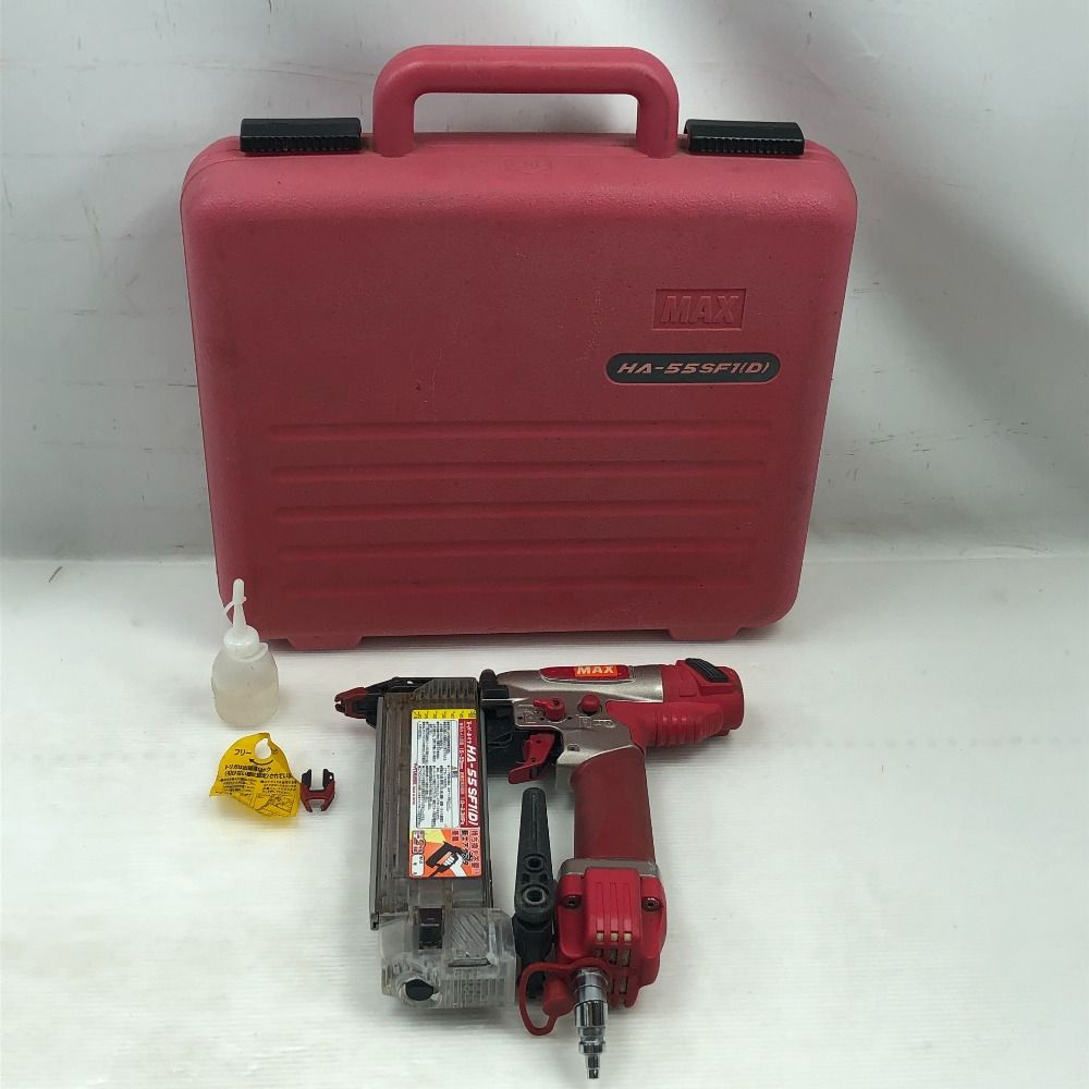MAX マックス 工具 エアツール スーパーネイラ HA-55SF1 レッド