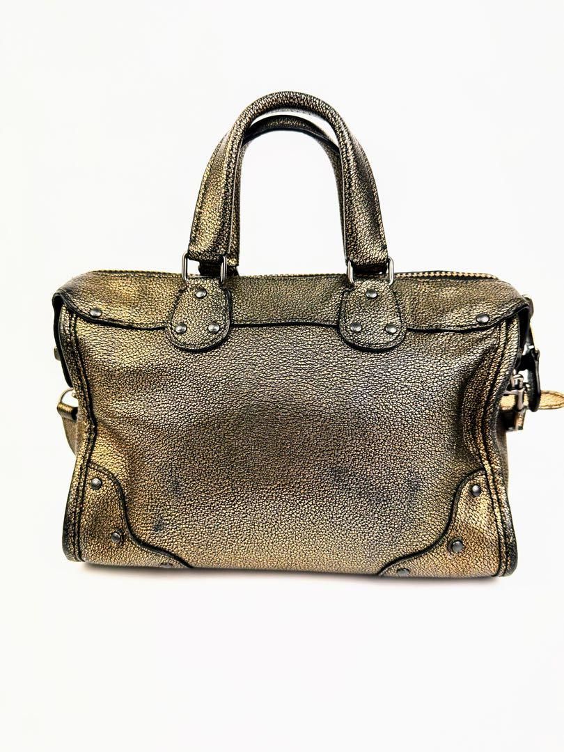 コーチ 33684 ライダー 24 サッチェル メタリックレザー 2wayブラス