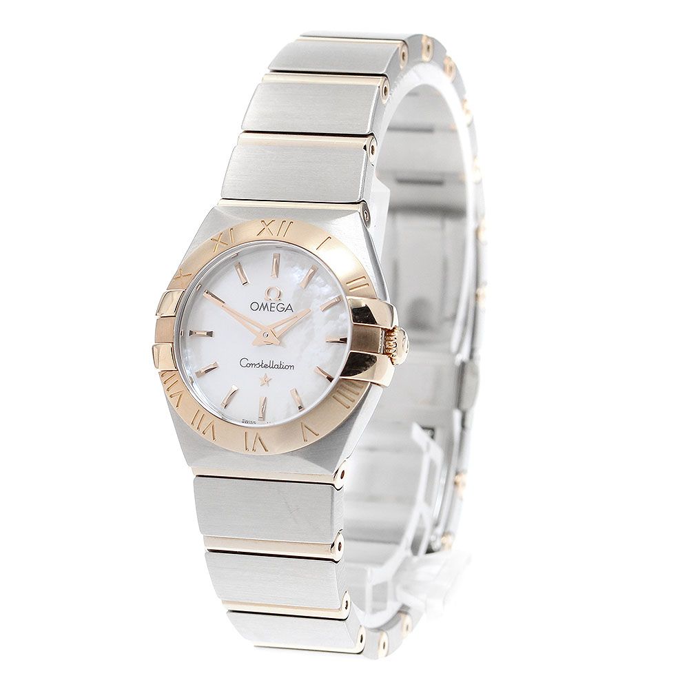オメガ OMEGA 123.20.24.60.05.001 コンステレーション ホワイトシェル文字盤 クォーツ レディース_911487