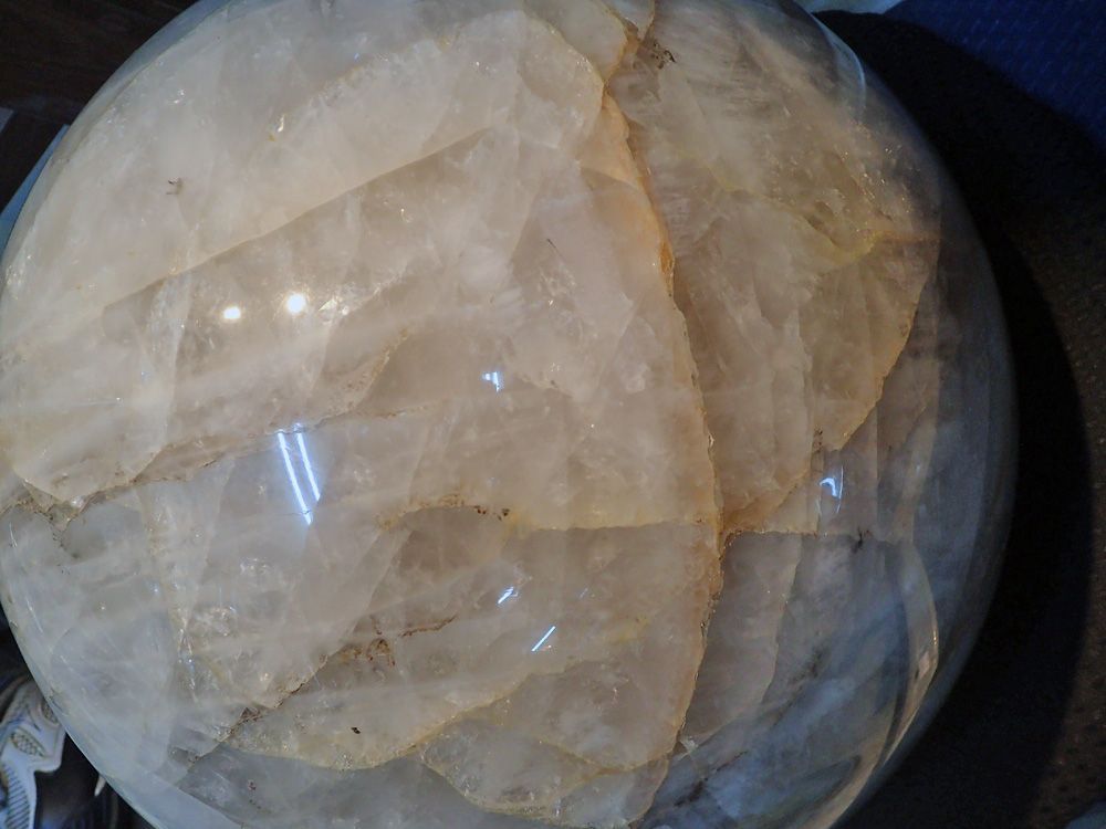 天然石】水晶＿特大の丸玉、希少クリスタル！約60kg (引き取り限定 