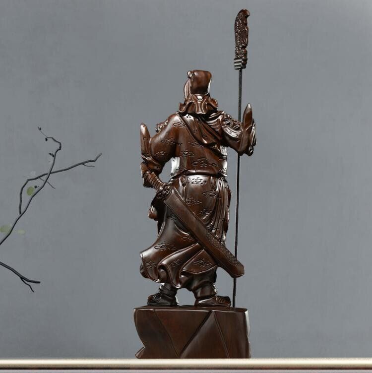 注目コラボ☆武財神 仏教工芸 精密細工 関羽像 精密彫刻 中国武将