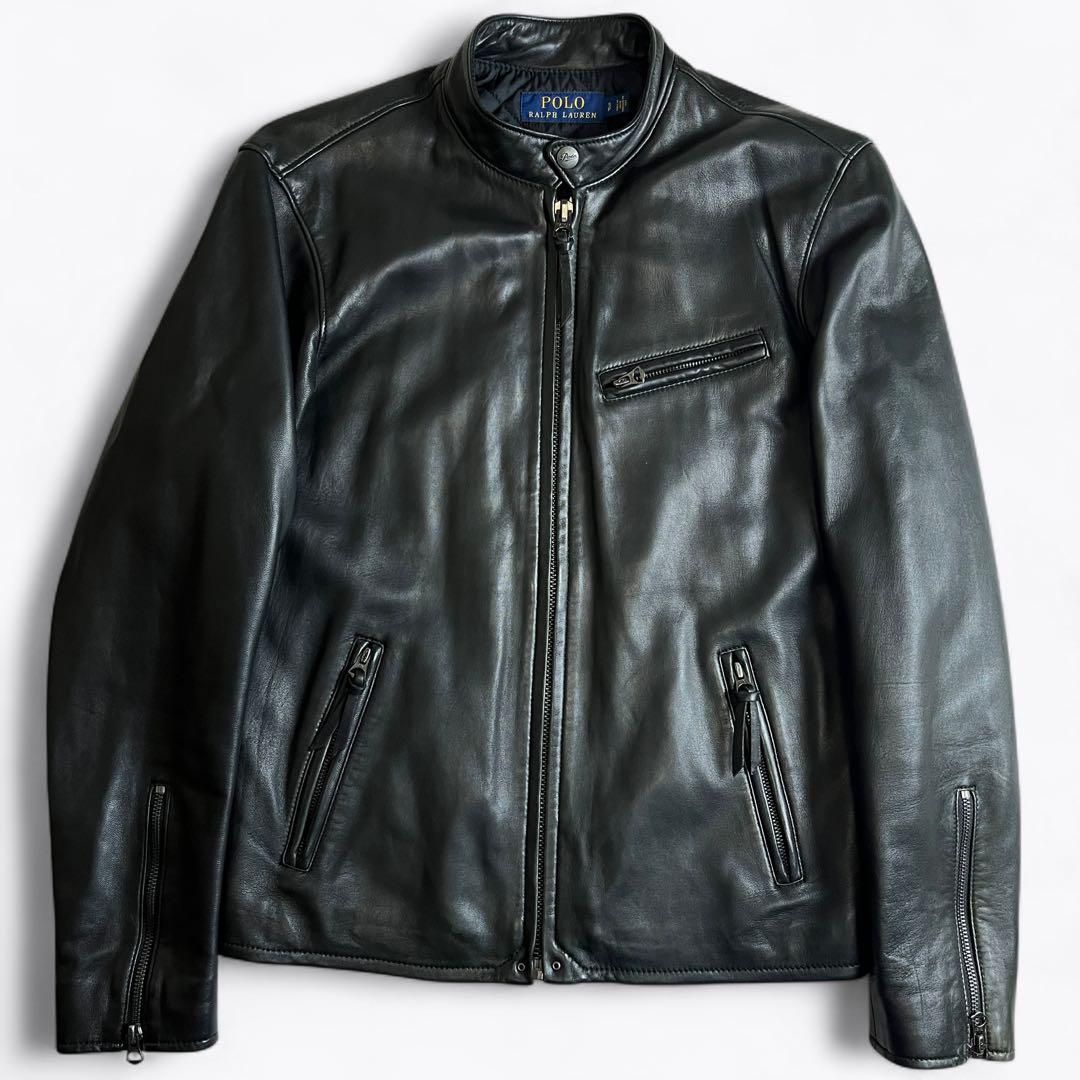 POLO RALPH LAUREN ラムレザー シングルライダース