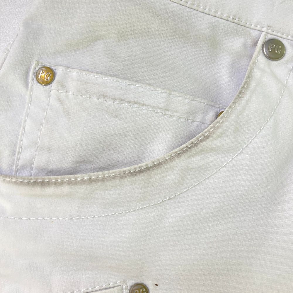 ☆ひら　PEARLY GATES ゴルフ用ホワイトパンツ新品 3サイズ PEARLY GATES パーリーゲイツ ハーフパンツ 白 シンプル メンズ
