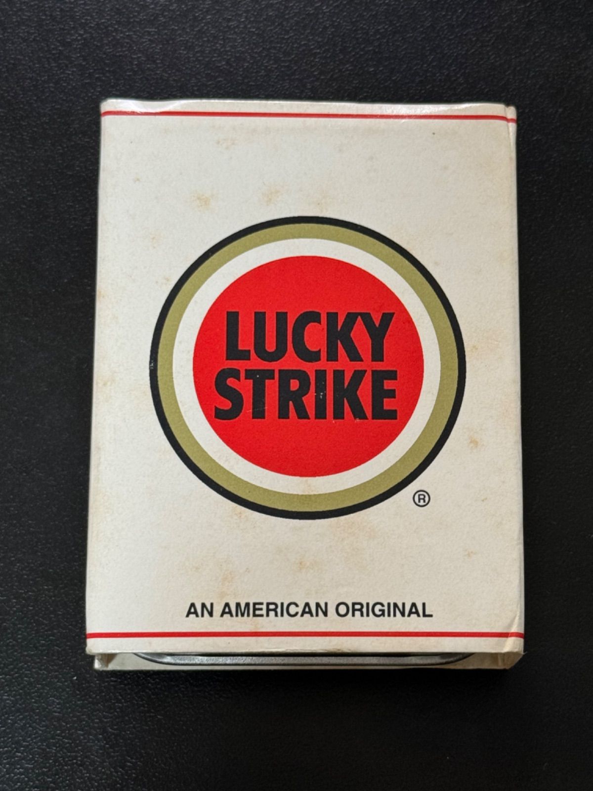 zippo LUCKY STRIKE 限定品 ラッキーストライク 1998年製 silver シルバー デットストック 専用缶ケース 保証書