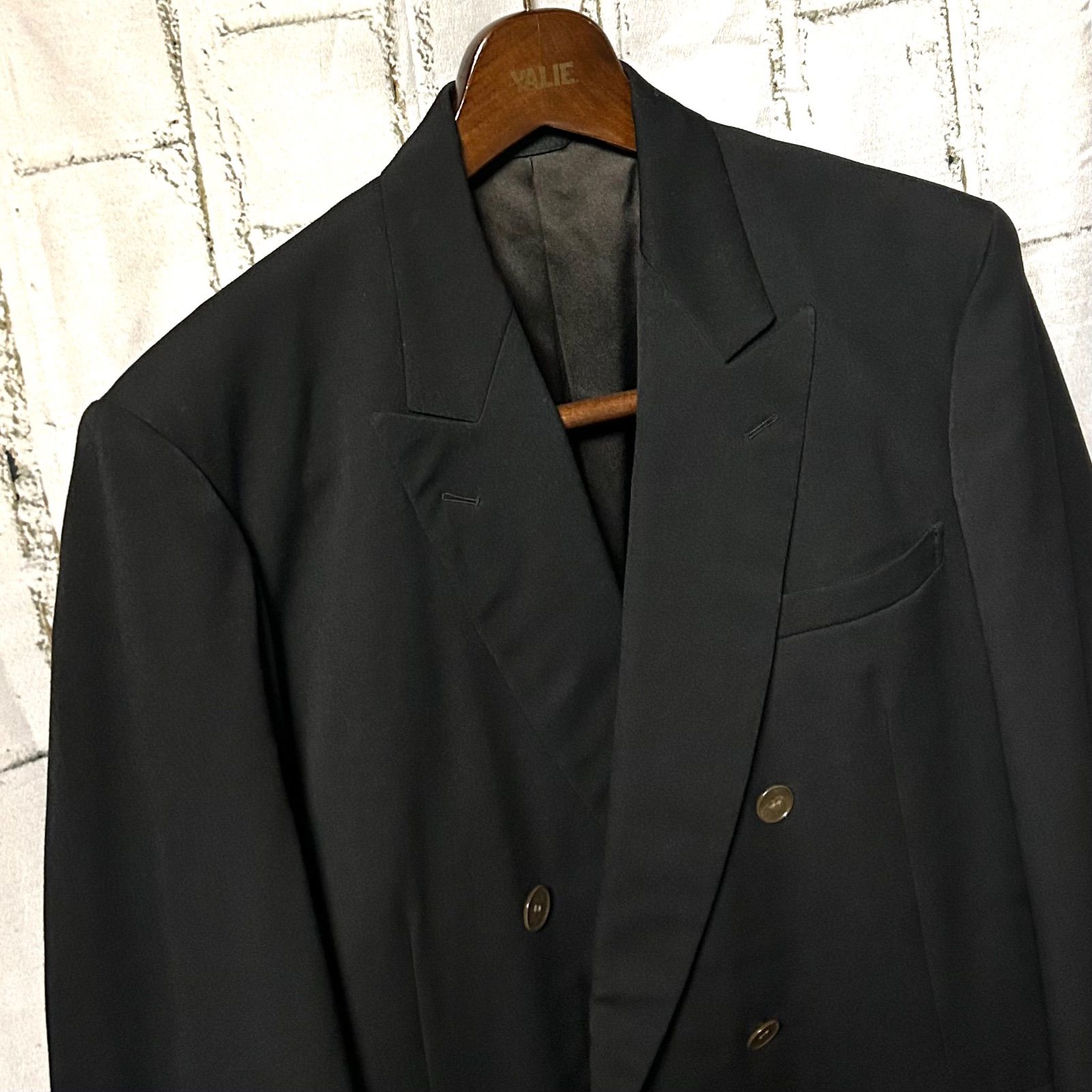 特注【vintage】セットアップ ダブルスーツ カジュアル　ブラック　黒 2025年最新】Yahoo!オークション - VINTAGE(ダブルスーツ