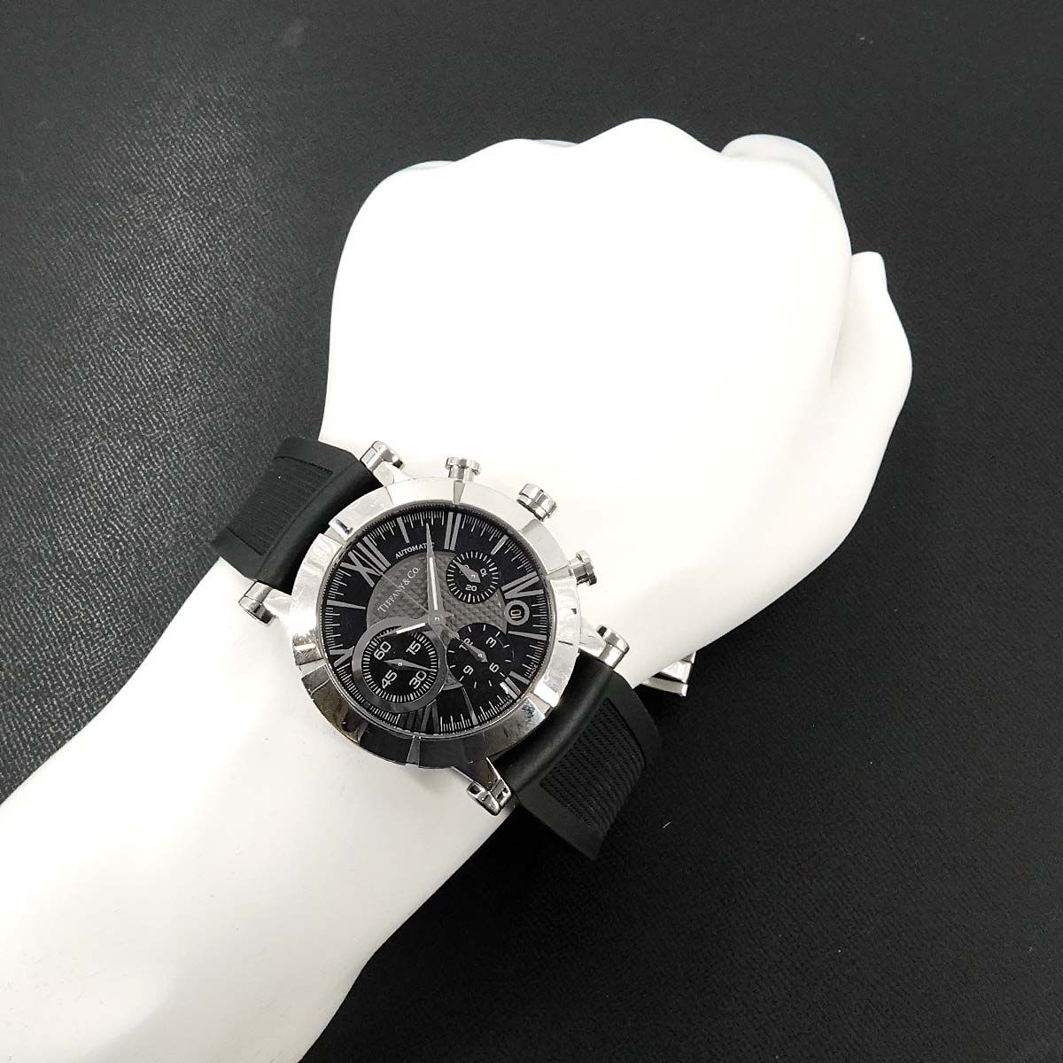 ティファニー アトラス ジェント Z1000 自動巻き ブラック メンズ