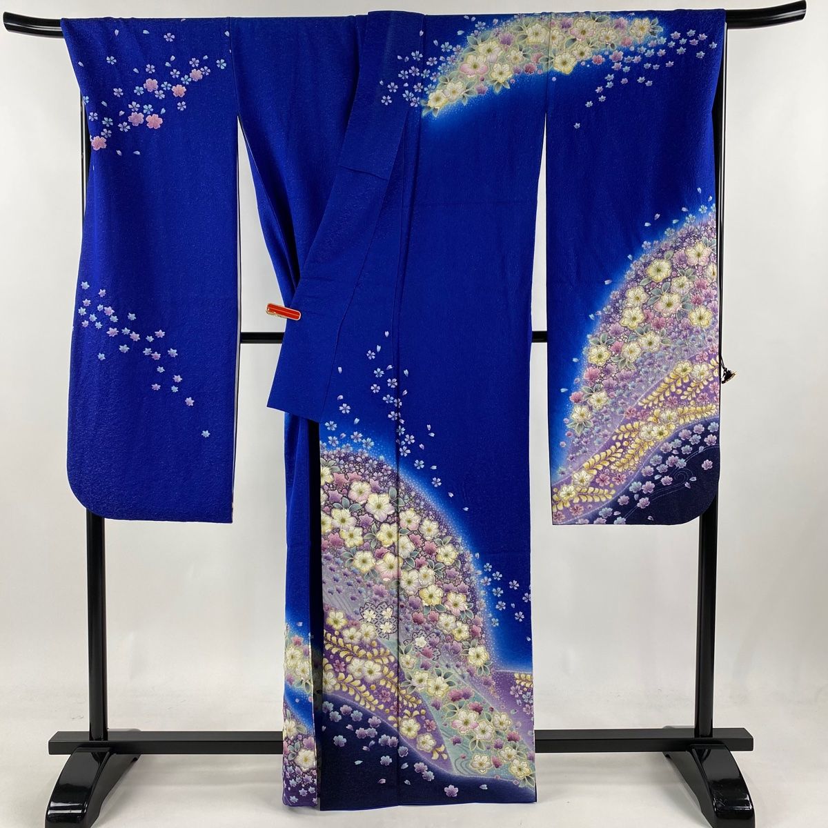 平和屋着物○豪華振袖 型染め 風景花鳥文 正絹 逸品 DAAT1288tw 平和屋