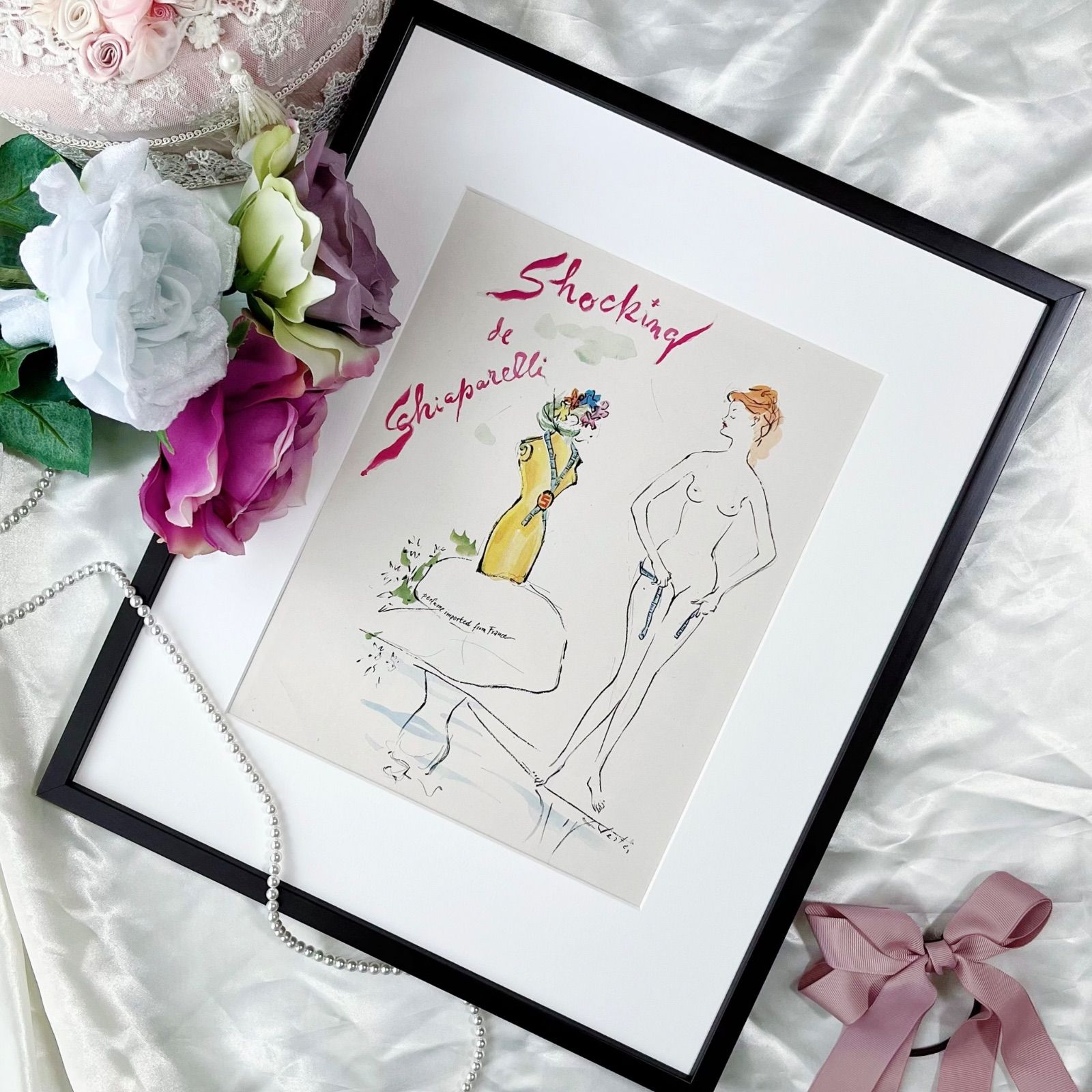 パブロ・ピカソ ムルロー工房 「花瓶の構図」 リトグラフポスター 額装