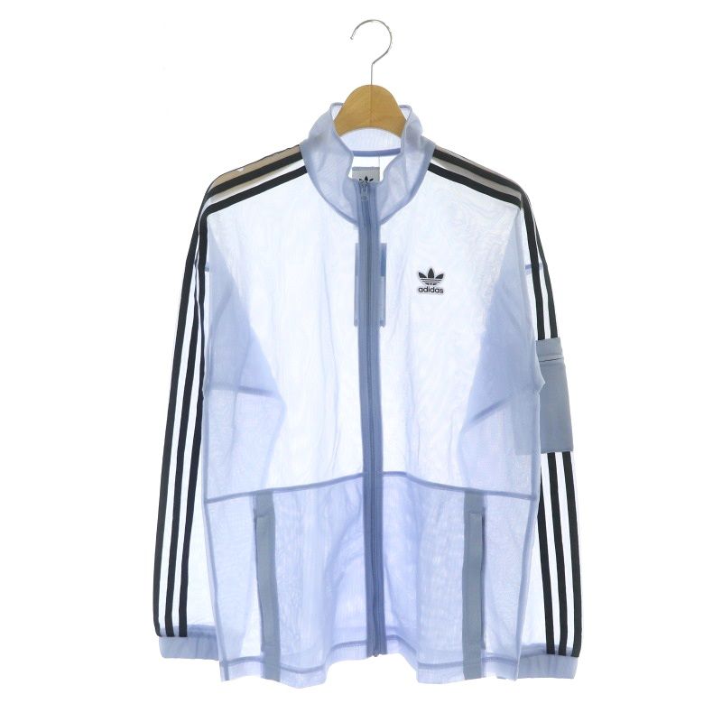 アディダスオリジナルス adidas originals メッシュトラックトップ ジャケット ジャージ ジップアップ ロゴ L 青 黒 ブルー ブラック  GP2162 /NR □OS - メルカリ