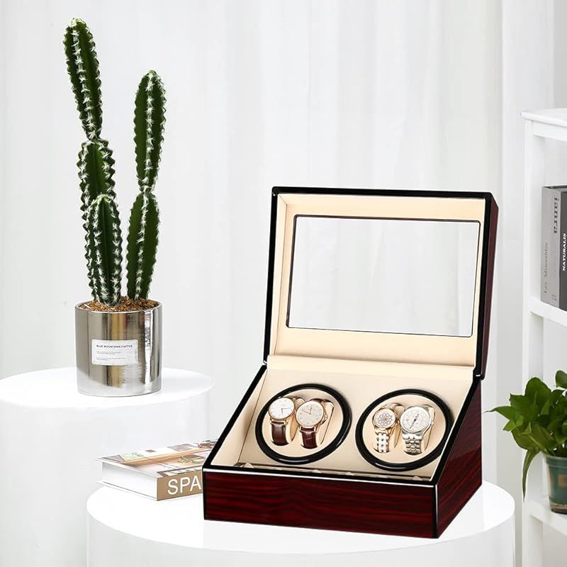 ワインディングマシーン（4本巻き+6本収納） ウォッチワインダー 自動