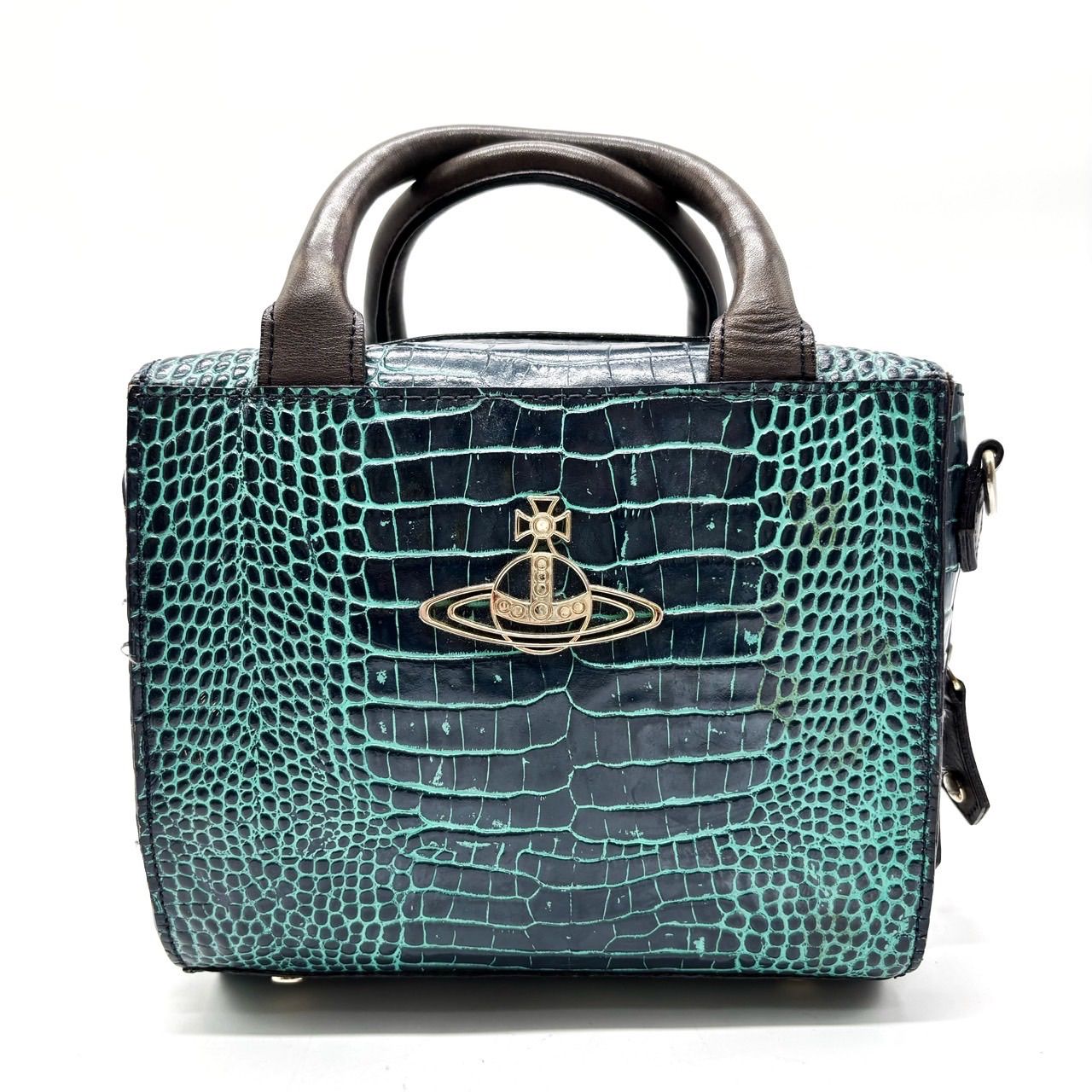 Vivienne Westwood ヴィヴィアン トートバッグ オーブ金具 水色 ✨良品 