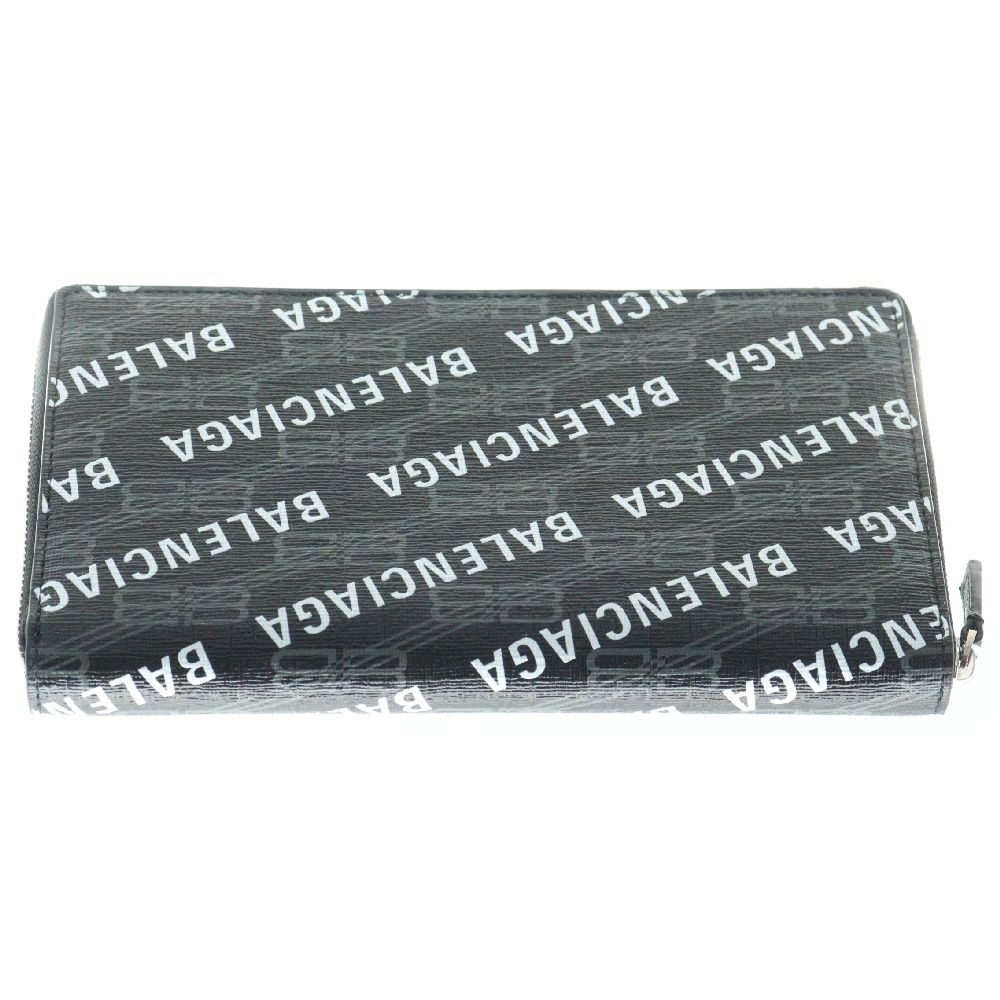 【極美品】バレンシアガBBモノグラムメンズ財布 594317 ラウンド 長財布 極美品】バレンシアガBBモノグラムメンズ財布 594317 ラウンド