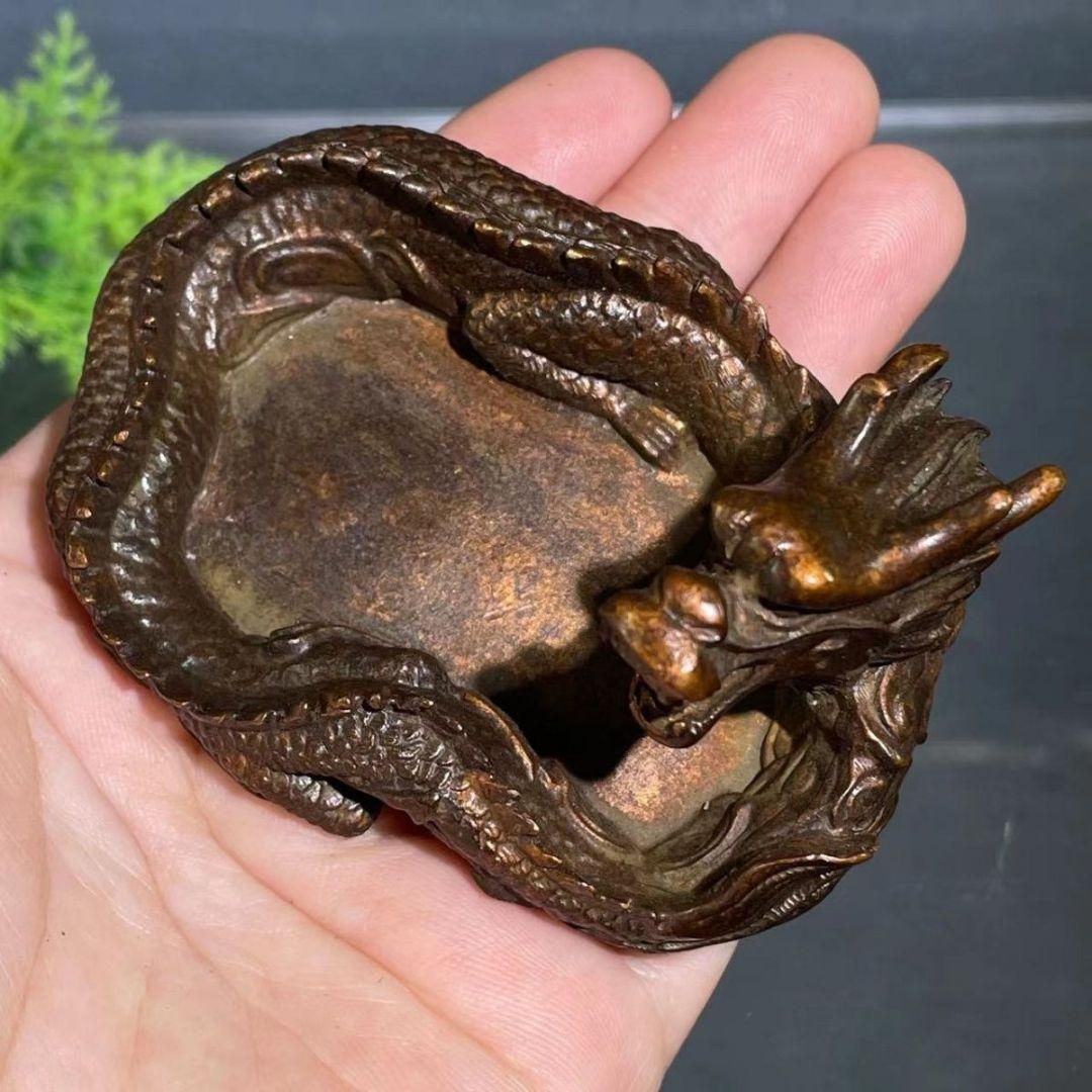 書道 龍形硯 ペン洗い 工芸品 美術品 置物 - メルカリ