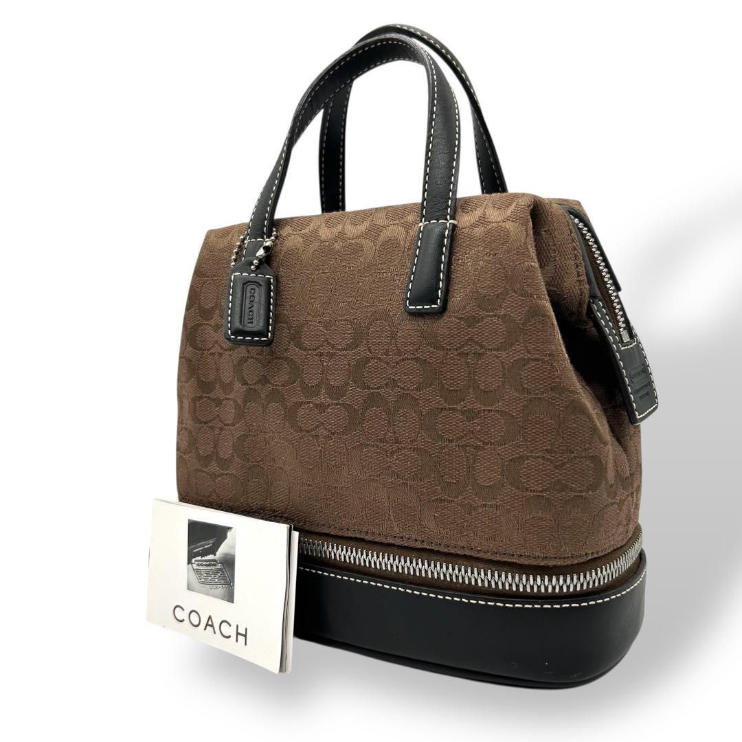 希少 黒入荷！ Bag Hand Coach 1180 良品 Mini メルカリ - Signature バッグ